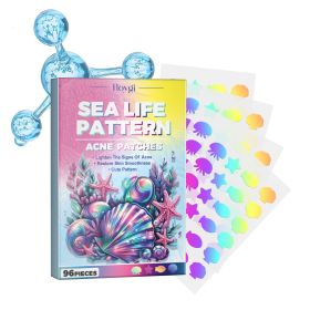 Hoygi Sea Life Pattern Acne Patches, Pimples Anti-Dryness Deep Hydrating Facial Cleanser